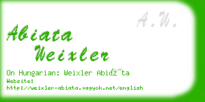 abiata weixler business card